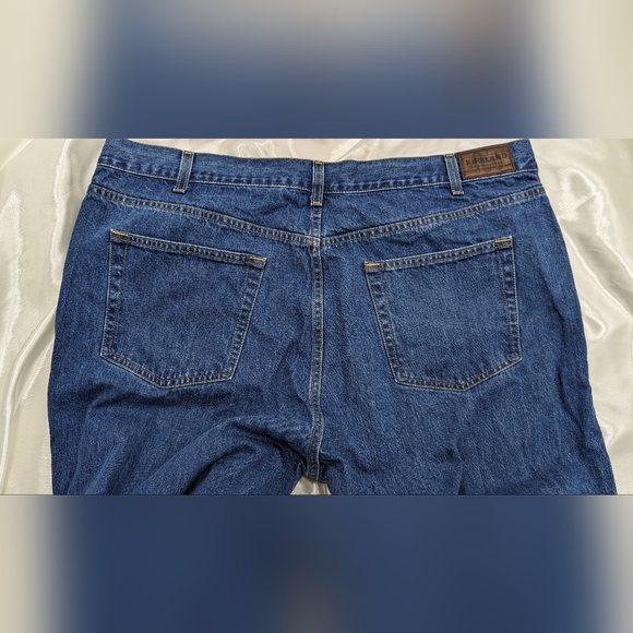 Kirkland Men's 42x34 XL Medium Wash Blue Denim Wash Classic Straight Jeans - Picture 4 of 8